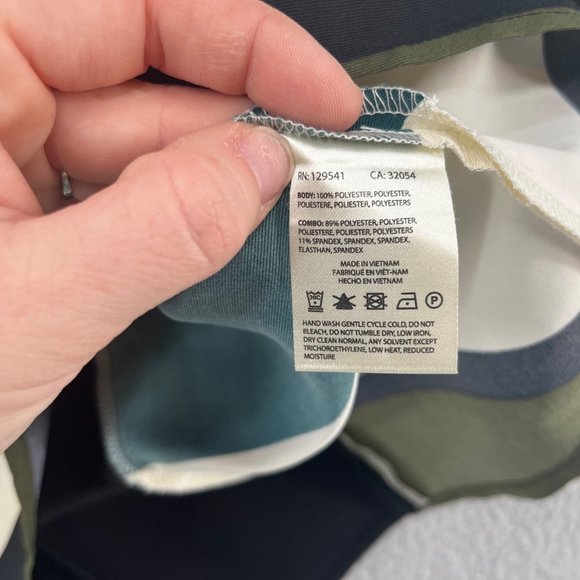 Anthropologie Troubadour Blouse Womens Multicolor Stripe 3/4 Sleeve Top Size 2 - Picture 5 of 10